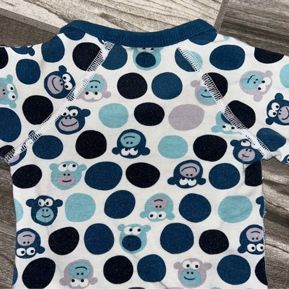 Polarn O. Pyret Sweden Monkey GOTS Wrap Bodysuit - Picture 5 of 8